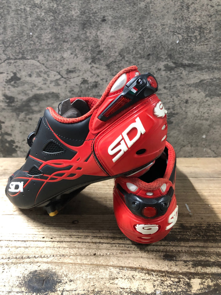 JW606 シディ SIDI SHOT ビンディングシューズ 3穴 黒 赤 42 1/2