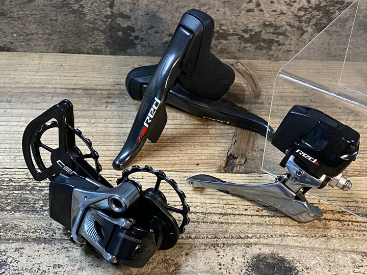 JF330 スラム SRAM レッド RED e-Tap シフトブレーキレバー 前後ディレイラー 変速3点セット 電動 2×11S CERAMICSPEED OSPW