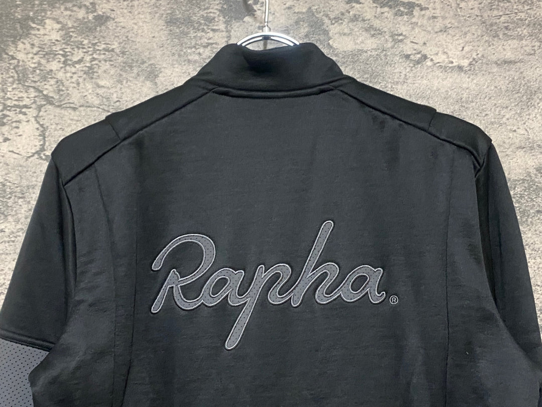 KQ588 ラファ Rapha WINTER JERSEY 長袖 サイクルジャージ 黒 M 裏起毛