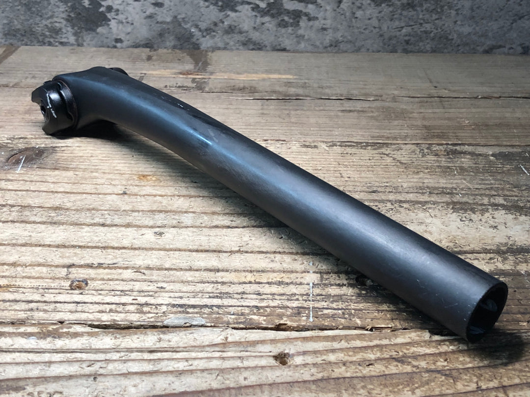 JK923 スペシャライズド SPECIALIZED S-WORKS カーボン シートポスト 27.2mm alloy rail ※レール固定部非純正、カット済み、凹みのためジャンク