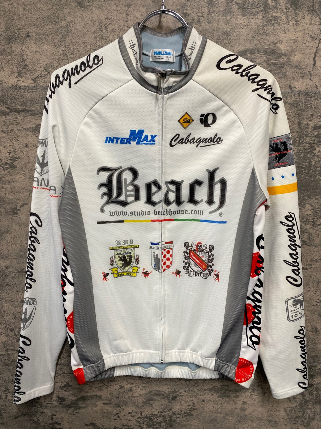 JT528 パールイズミ PEARL iZUMi 長袖 サイクルジャージ 白 M 裏起毛