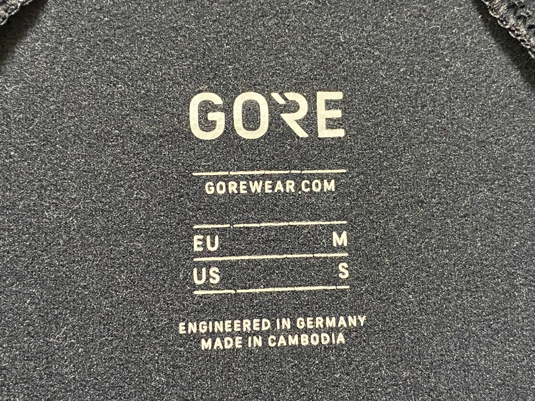 JQ795 ゴア GORE 長袖 サイクルジャージ 黒 EU-Mサイズ 裏起毛