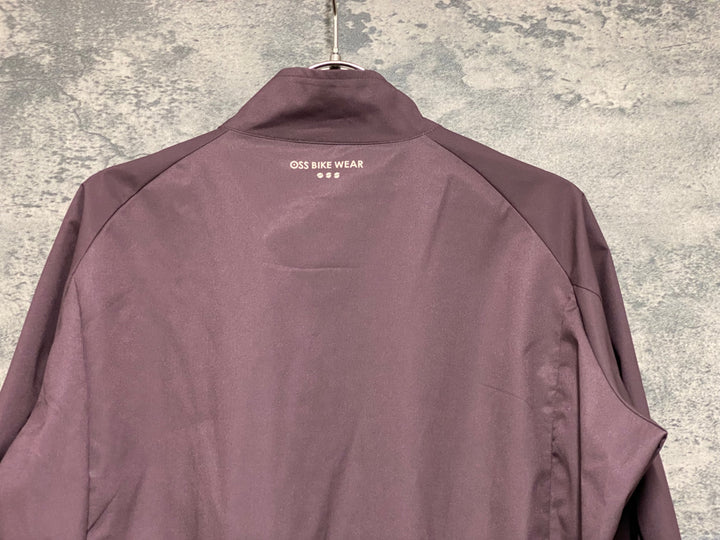 JO059 OSS BIKE WEAR 長袖 ウィンドブレーカー シェルジャケット 茶 M