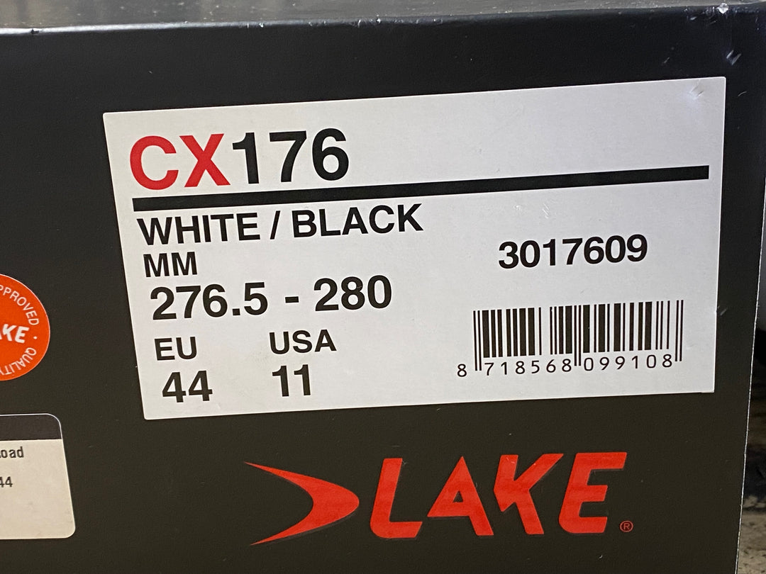 JU156 レイク LAKE CX176 CLARINO ビンディングシューズ 白 EU44 3穴 ※保管キズスレ