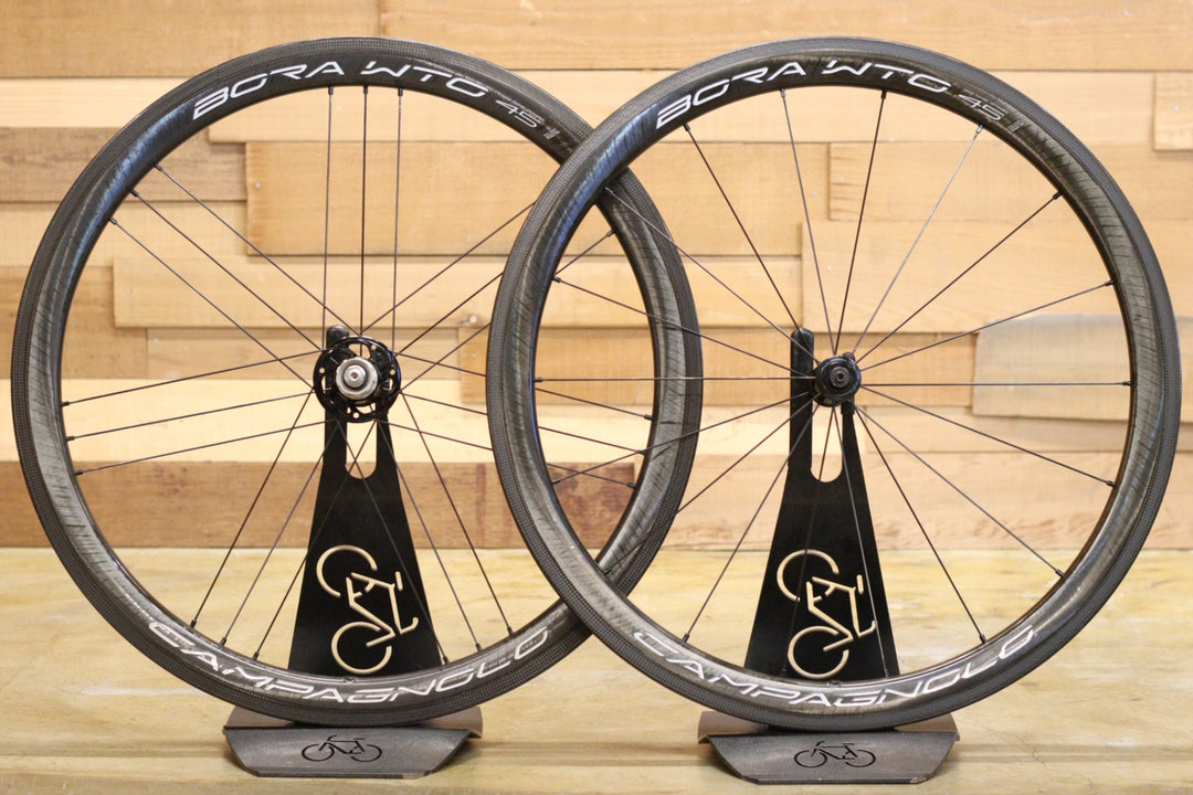 カンパニョーロ CAMPAGNOLO ボーラ BORA WTO 45 カーボン チューブレス ホイールセット シマノ 12/11S 19C 【立川店】