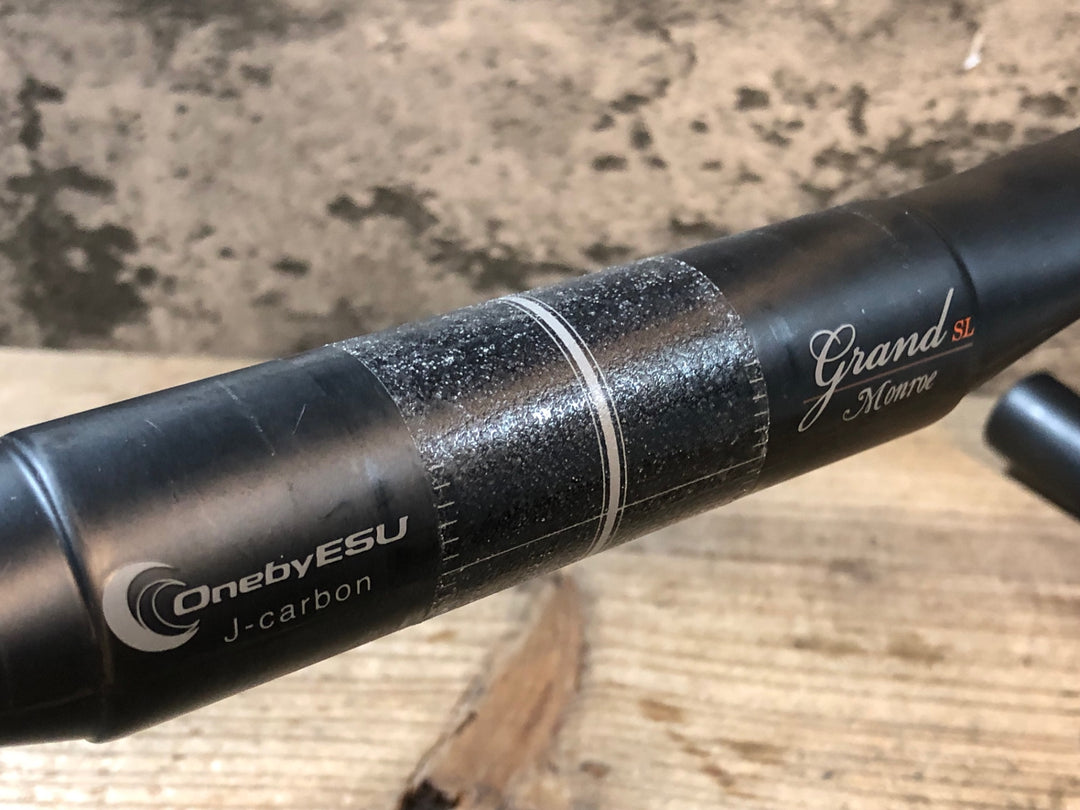 JT550 ワンバイエス ONE BY ESU J-CARBON GRAND MONROE SL ドロップハンドル カーボン Φ31.8mm ブラケットC-C400mm