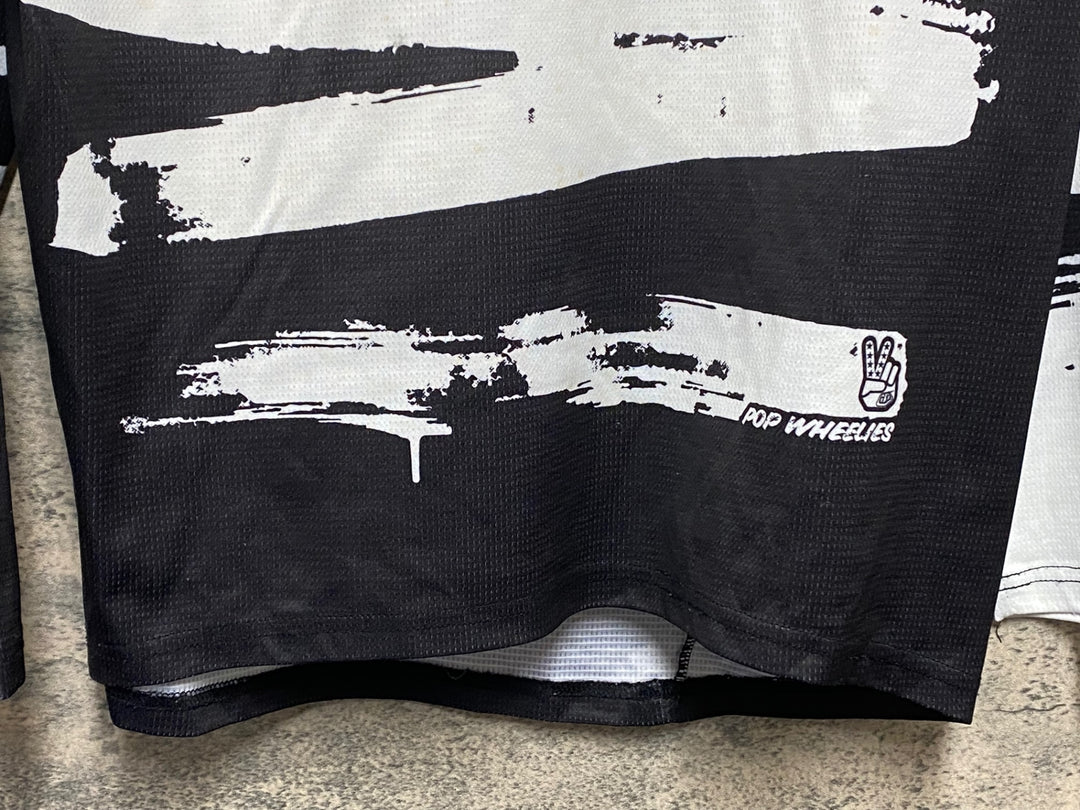 KP612 Troy Lee Designs 長袖 Tシャツ 黒 白 M