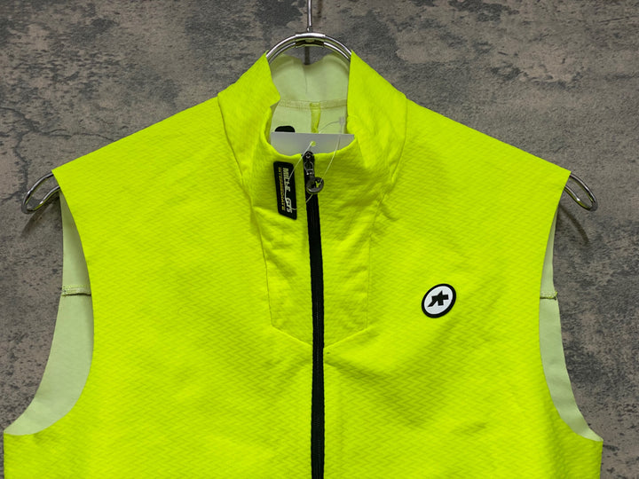 JZ086 アソス ASSOS MILLE GTS Spring Fall Vest C2 サイクルベスト ジレ 黄 S