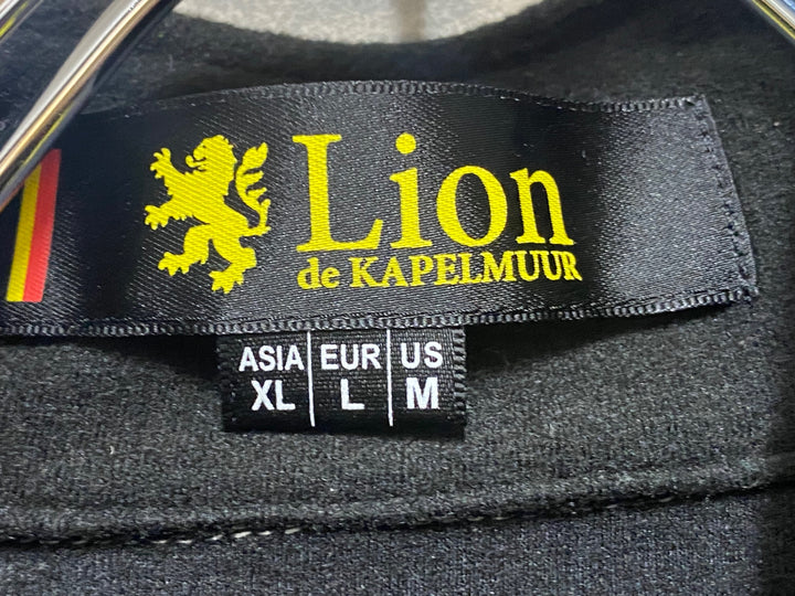 KN359 リオンドカペルミュール Lion de KAPELMUUR 長袖 サイクルジャージ 裏起毛 黒 XL