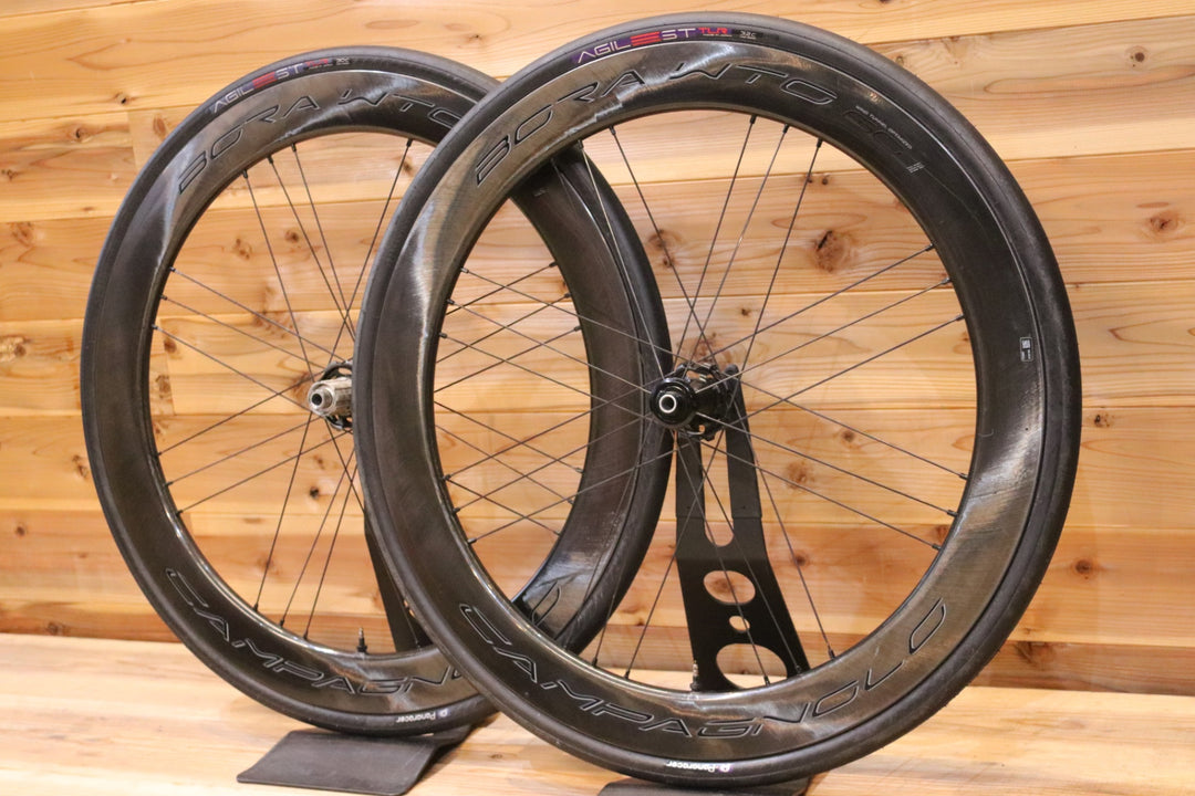 カンパニョーロ CAMPAGNOLO ボーラ BORA WTO 60 DB シマノ 11/12S 19C カーボン チューブレス ロードバイク DISC ホイールセット 【広島店】