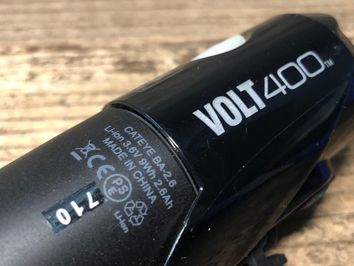 JM447 キャットアイ CATEYE VOLT400 フロントライト BA-2.6 点灯確認済