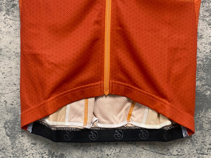 JV966 レリック reric Echo Standerd Jersey 半袖 サイクルジャージ S 白オレンジ