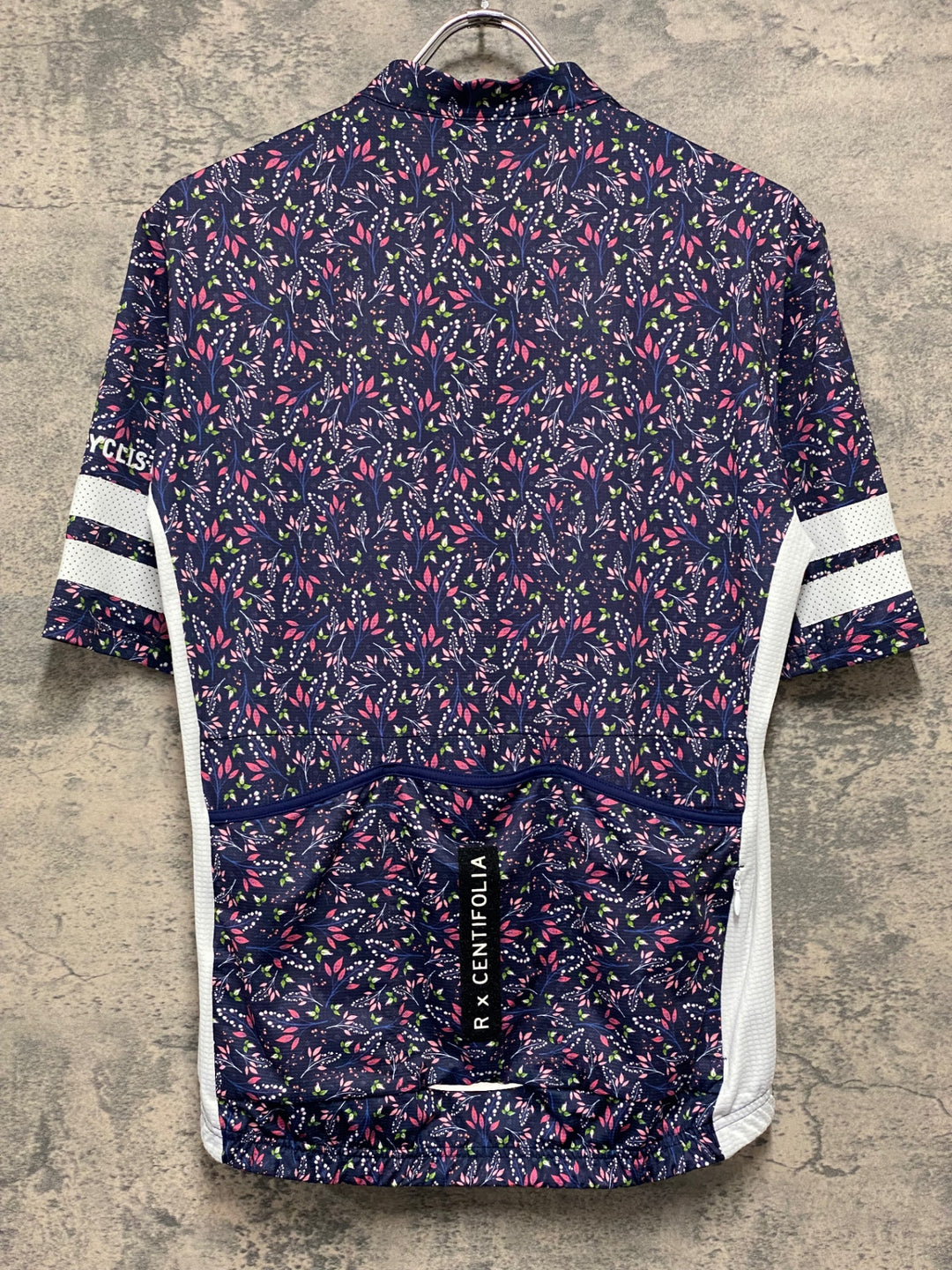 KA214 カフェドシクリステ Cafe du Cycliste FLORIANE Man 半袖 サイクルジャージ 紺 L