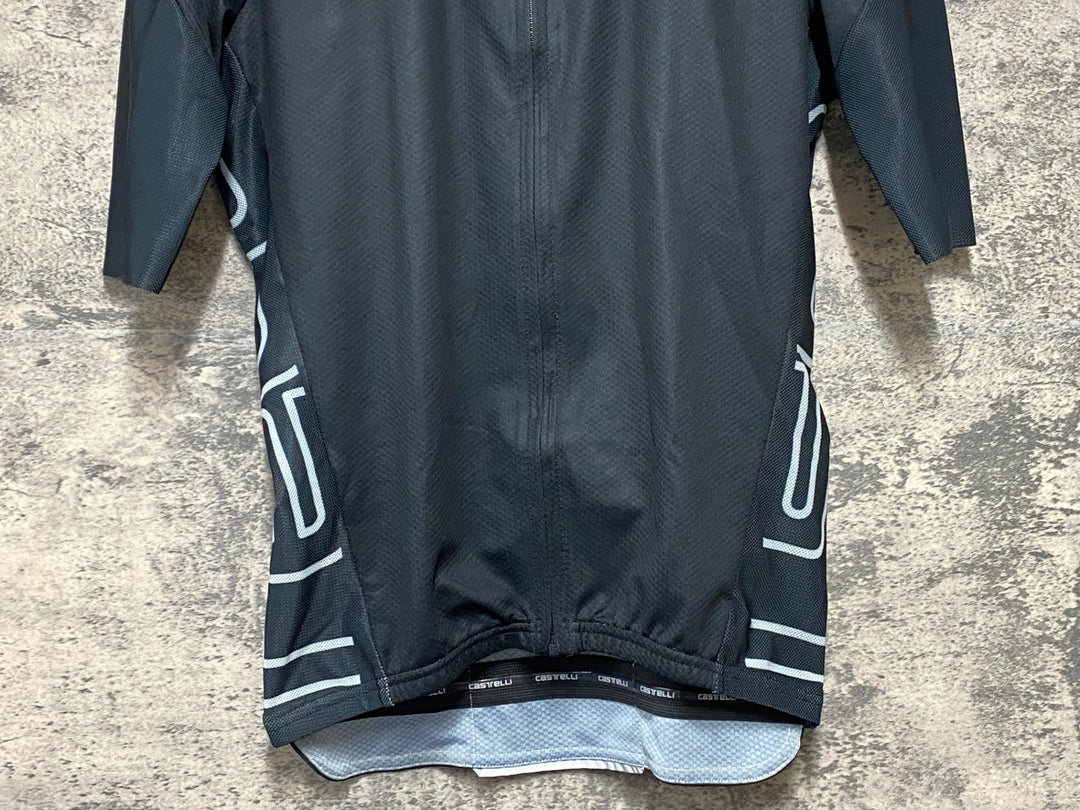 KH466 カステリ CASTELLI 半袖 サイクルジャージ 黒 M