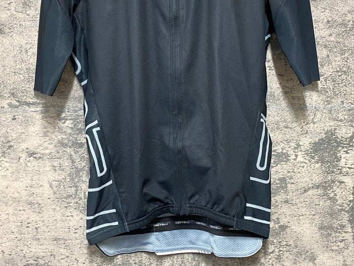 KH466 カステリ CASTELLI 半袖 サイクルジャージ 黒 M