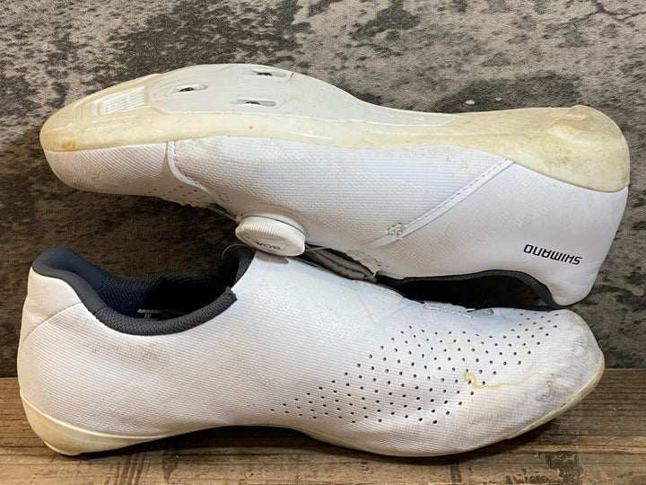 JP117 シマノ SHIMANO RC3 ビンディングシューズ EU37 SPD-SL 白