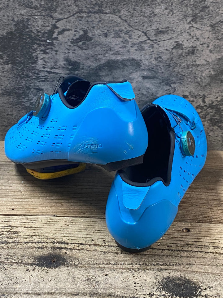 JV408 シマノ SHIMANO SH-RP901-S ビンディングシューズ 3穴 BOA 水色 EU42