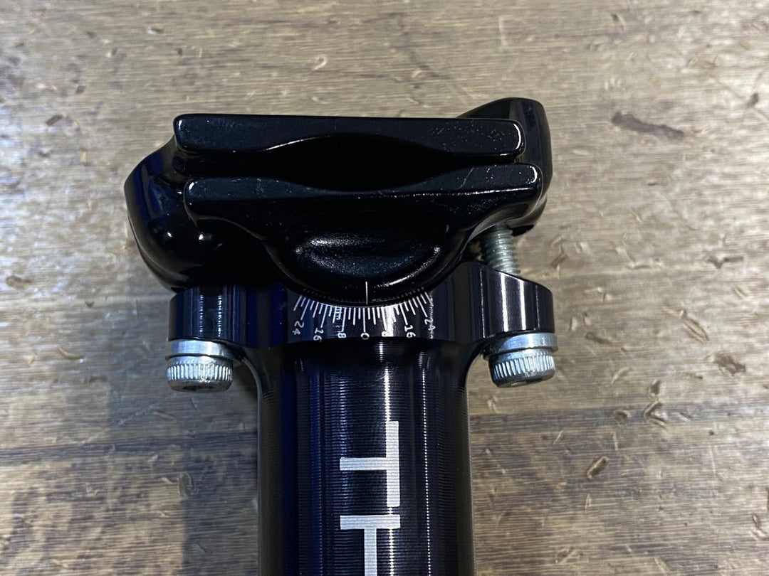 JU819 トムソン THOMSON マスターピース Masterpiece アルミ シートポスト Φ27.2 330mm 16㎜オフセット 黒