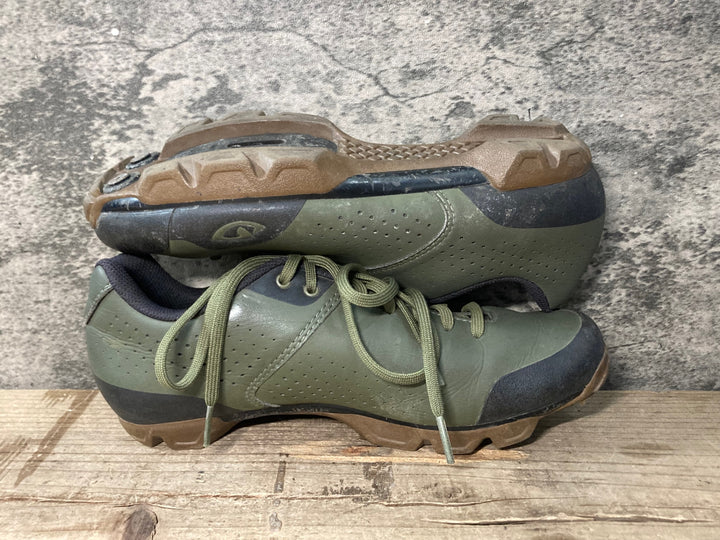 JX871 ジロ GIRO PRIVATEER LACE ビンディングシューズ オリーブ EU39 SPD