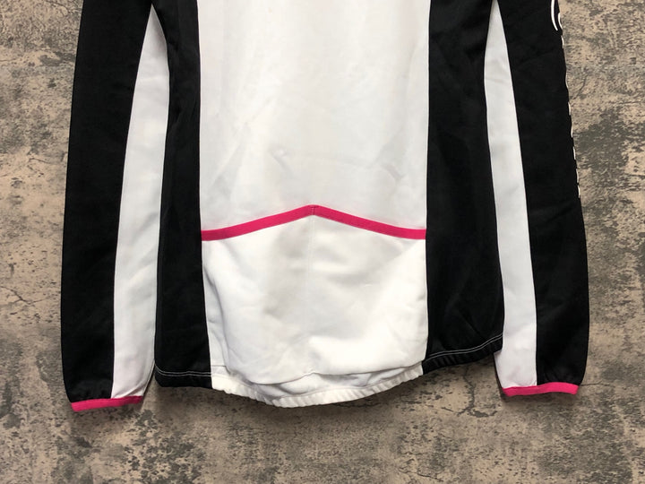 KJ899 ルコックスポルティフ le coq sportif 長袖 サイクルジャージ 白 黒 S