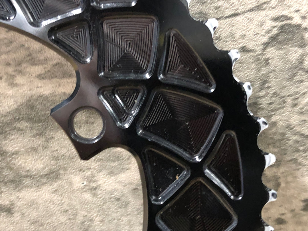 JR683 アブソリュートブラック ABSOLUTE BLACK チェーンリング  52/36T 楕円