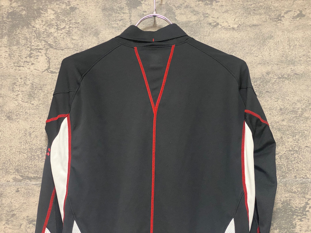 KE025 パールイズミ PEARL iZUMi 半袖 サイクルジャージ 黒 白 L