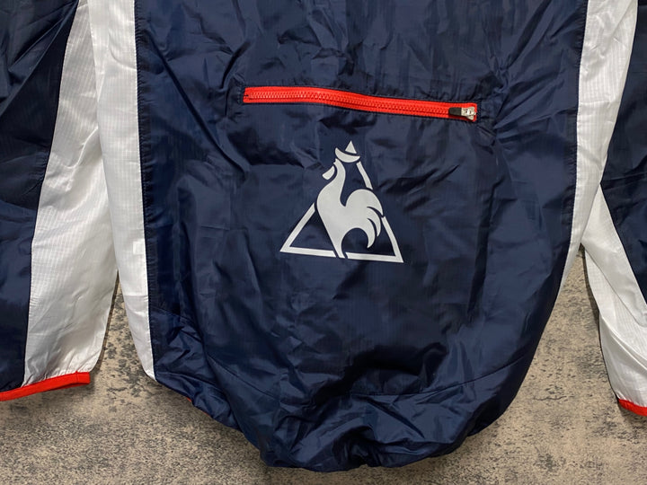KI827 ルコックスポルティフ le coq sportif 長袖 ウィンドブレーカー 白紺 O