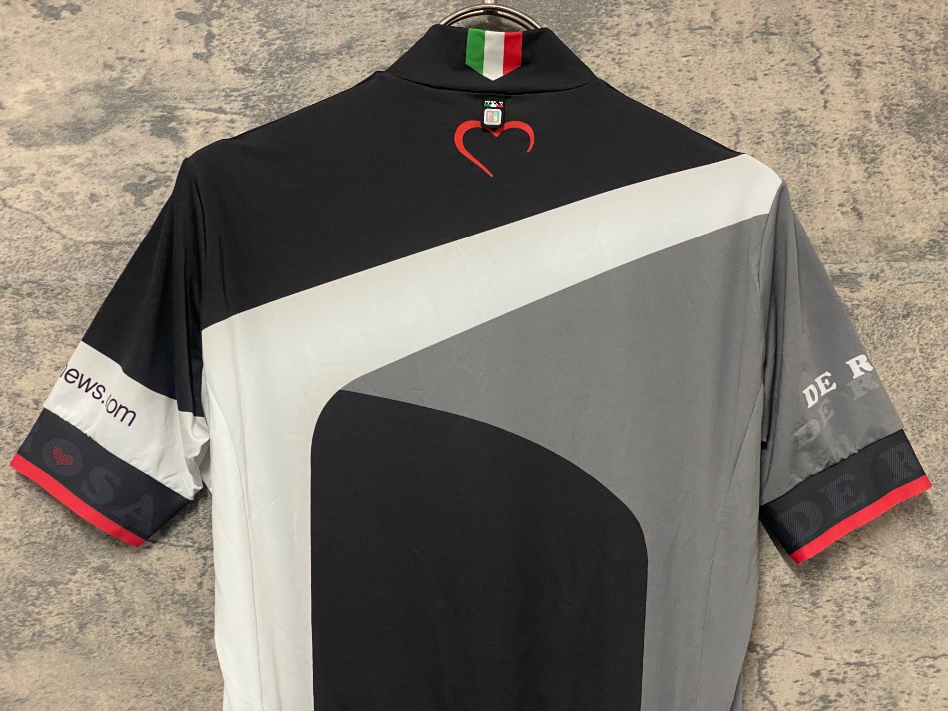 KK365 サンティーニ Santini 半袖 サイクルジャージ 黒 M DE ROSA