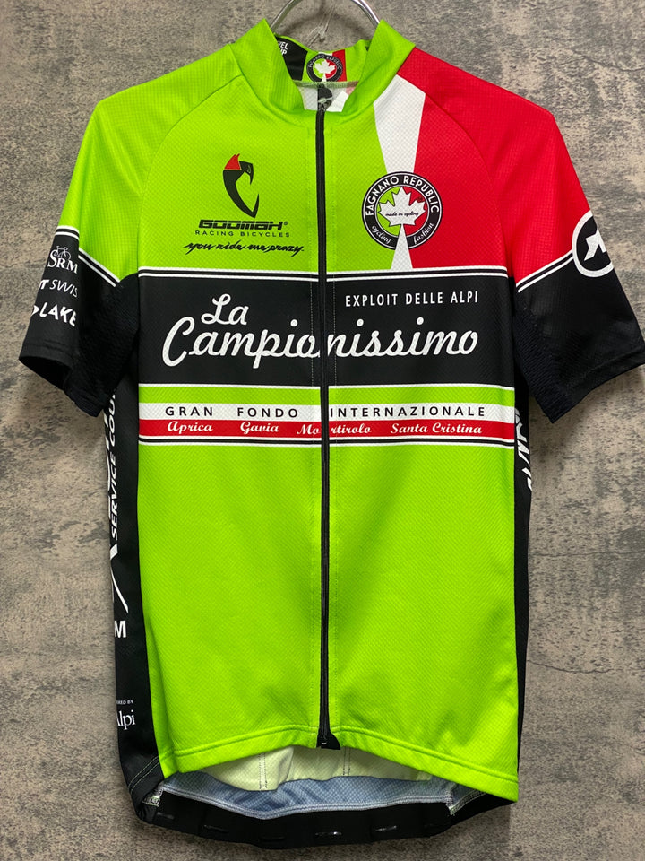 JV141 アソス ASSOS FAGNANO REPUBLIC 半袖 サイクルジャージ 緑 M