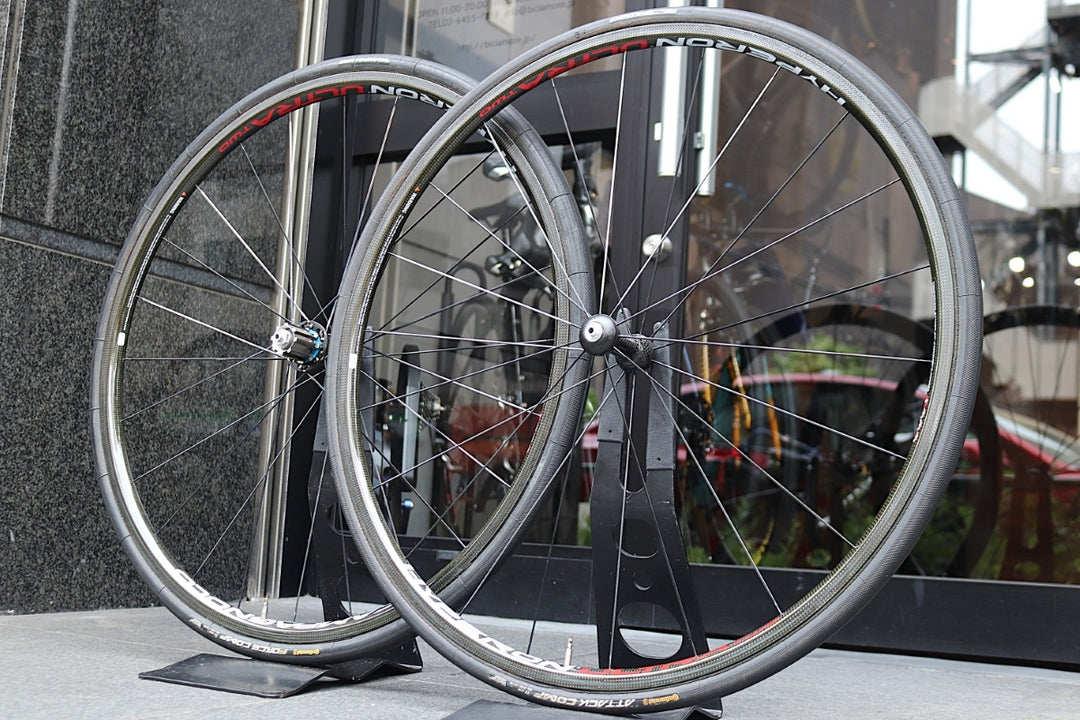 カンパニョーロ CAMPAGNOLO ハイペロン ウルトラ ツー HYPERON ULTRA TWO カーボン チューブラー ホイールセット カンパ12/11S ナローリム 13C 【東京南麻布店】
