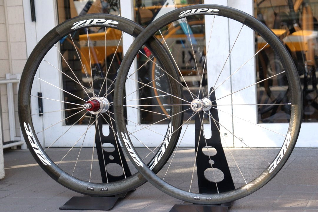 ジップ ZIPP 202 303 カーボン チューブラー ホイールセット シマノ10S ナローリム 【横浜店】