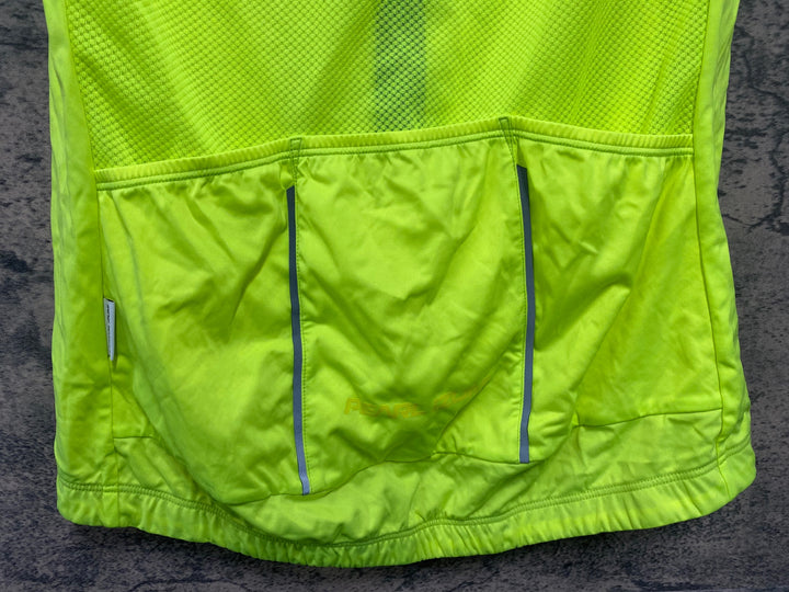 JQ908 パールイズミ PEARL iZUMi ジレ サイクルベスト 蛍光イエロー L