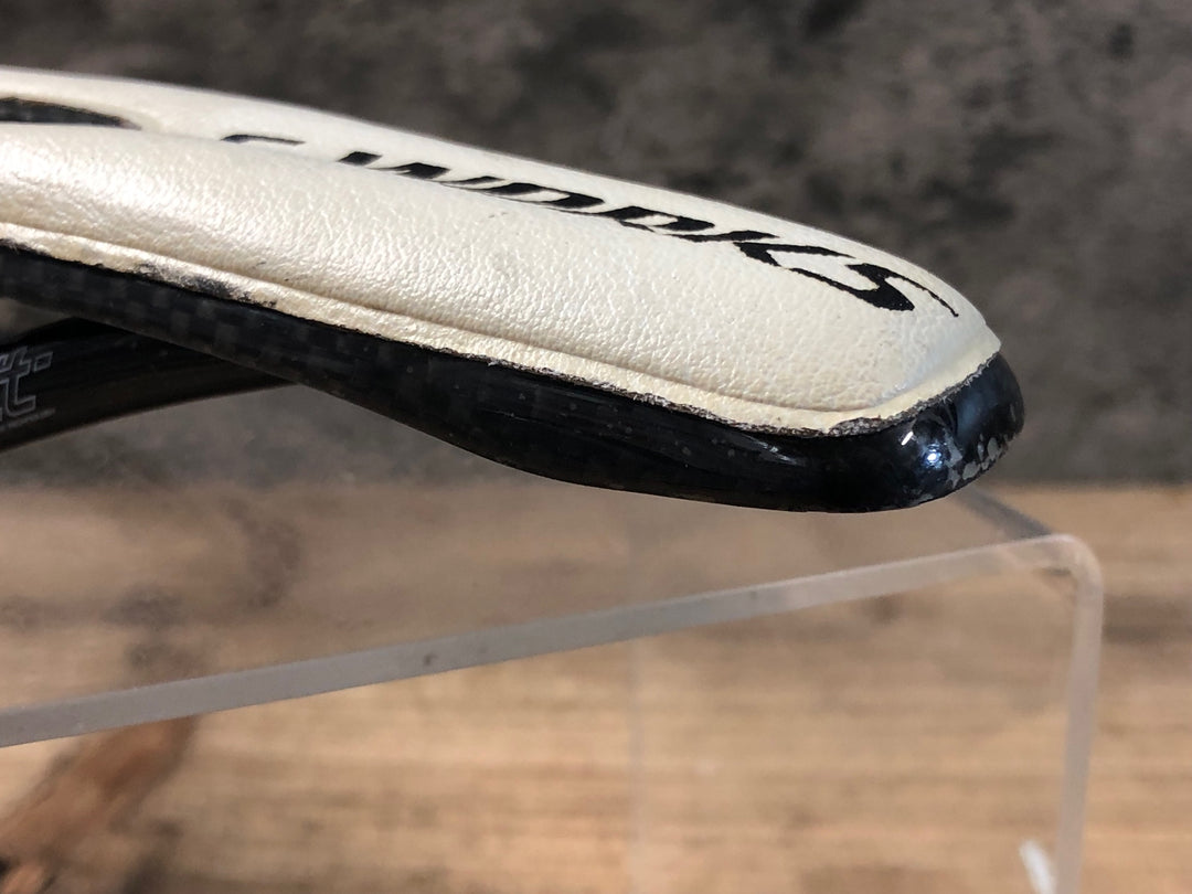 KH209 スペシャライズド SPECIALIZED エスワークス S-WORKS トゥーペ TOUPE サドル 白 143mm 座面割れ ジャンク