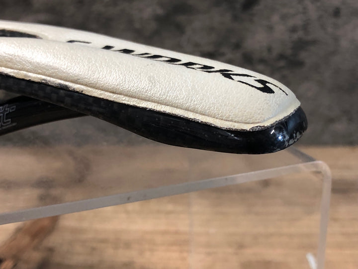 KH209 スペシャライズド SPECIALIZED エスワークス S-WORKS トゥーペ TOUPE サドル 白 143mm 座面割れ ジャンク