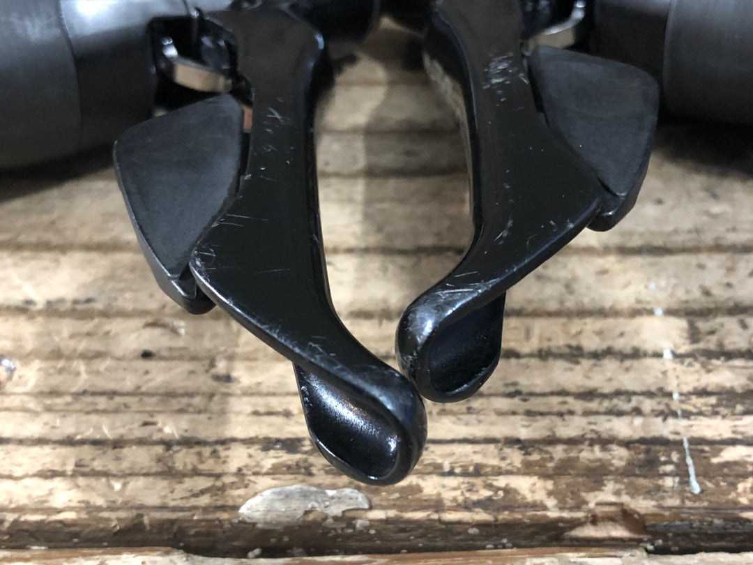 JR254 シマノ SHIMANO デュラエース DURA-ACE ST-9000 STIレバー 2x11S ※レバー変速滑り ジャンク SLケーブルカバー欠品