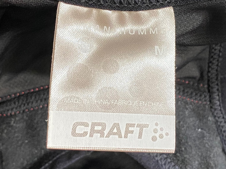 KA855 クラフト CRAFT ビブタイツ 黒 M 裏起毛
