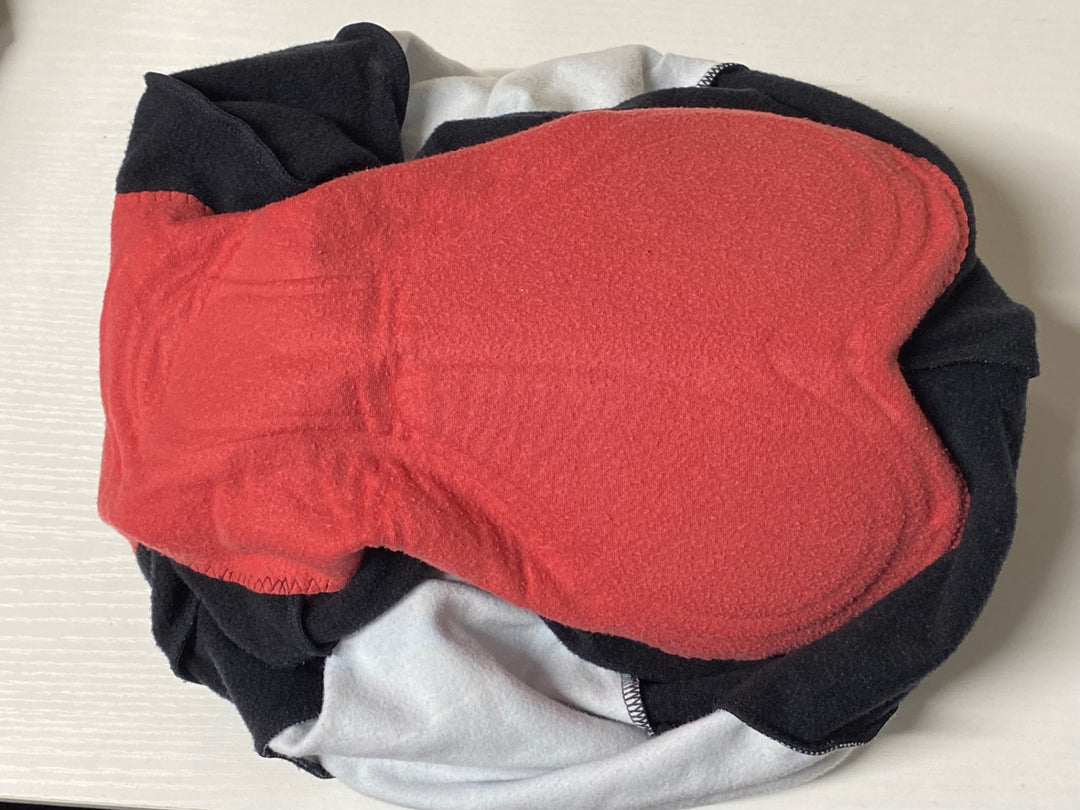 KG569 パールイズミ PEARL iZUMi レーサータイツ 黒青 MEN'S XL 裏起毛 ※スレ