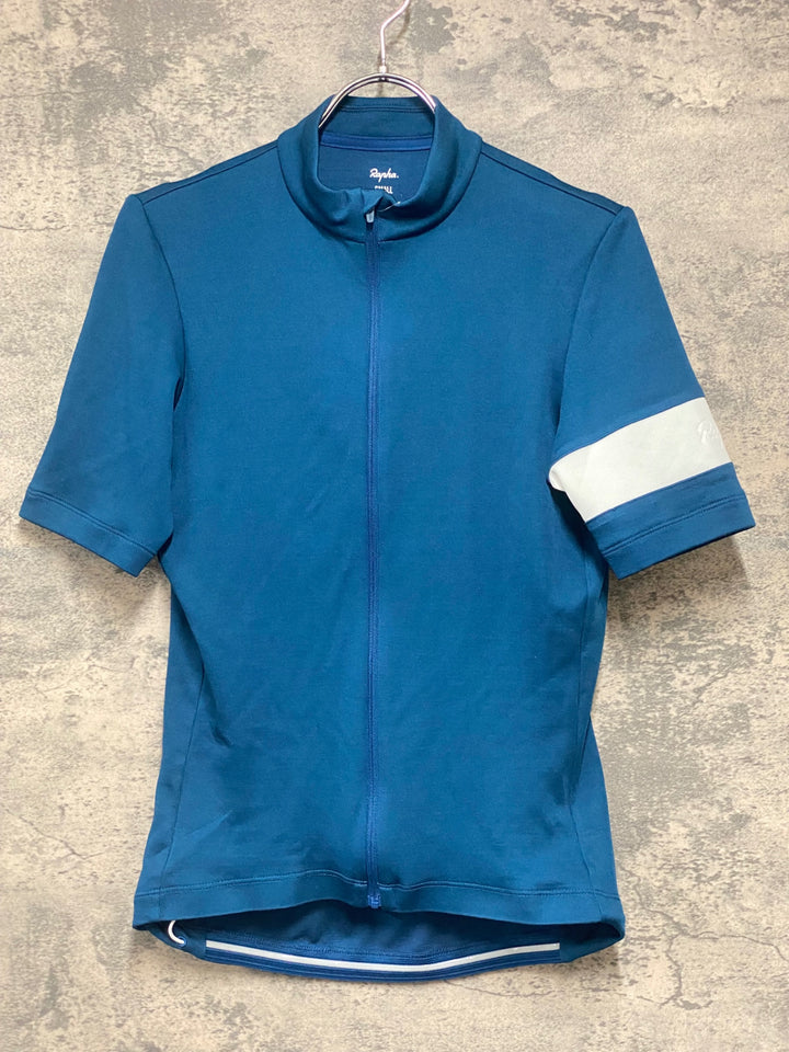 KJ437 ラファ Rapha MEN'S CLASSIC JERSEY 半袖 サイクルジャージ ターコイズブルー S