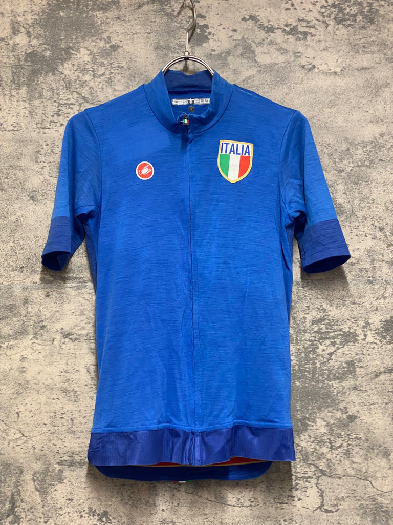 CASTELLI サイクルジャージ Lサイズ 青 JS584 カステリ CASTELLI 半袖 サイクルジャージ 青 S ITALIA – BICI
