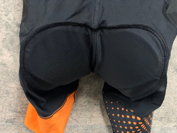 JW456 ラファ Rapha MEN'S PRO TEAM BIB SHORTS ビブショーツ 黒 オレンジ M Pedalist PINARELLO