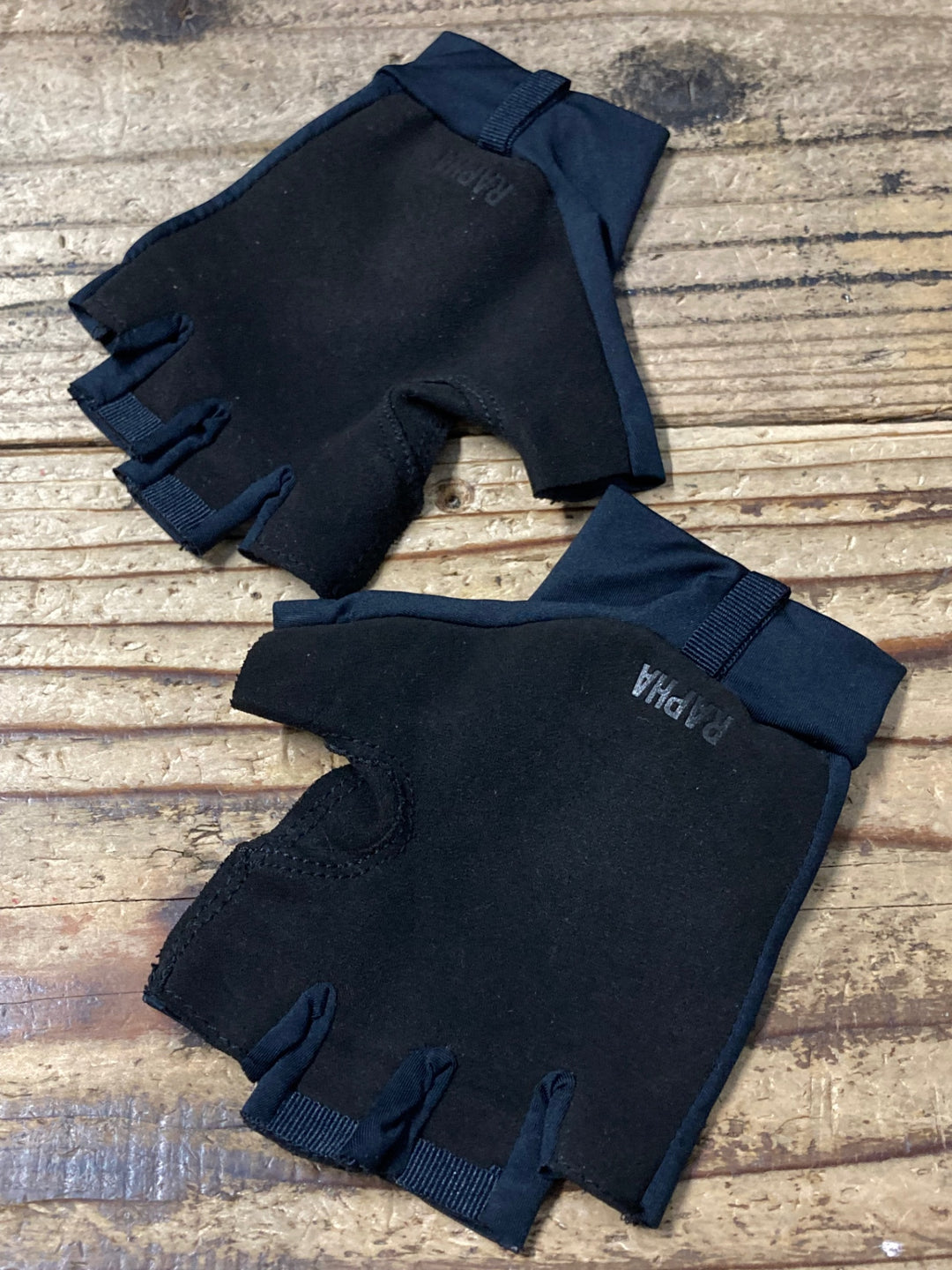 KM745 ラファ Rapha PRO TEAM MITTS 指切りグローブ 黒 S