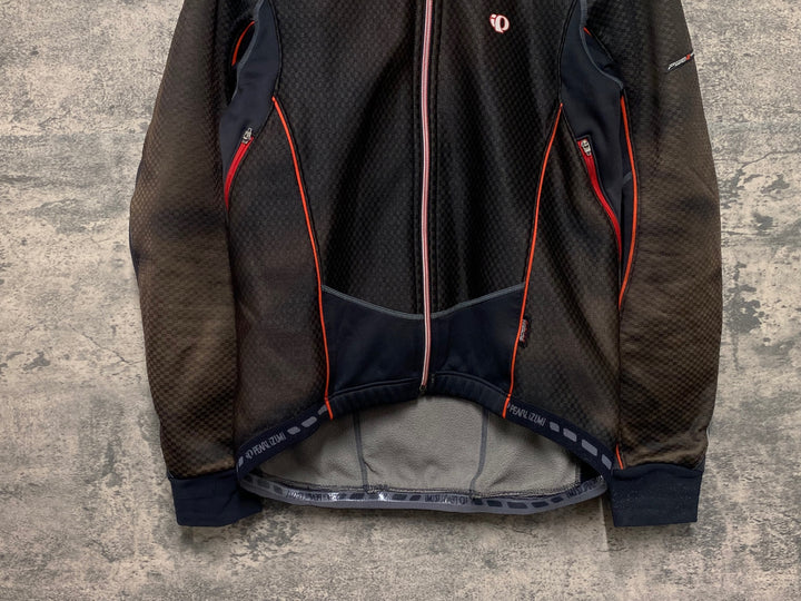 JV318 パールイズミ PEARL iZUMi 長袖サイクルジャケット 黒 M 裏起毛 日焼け 擦れ