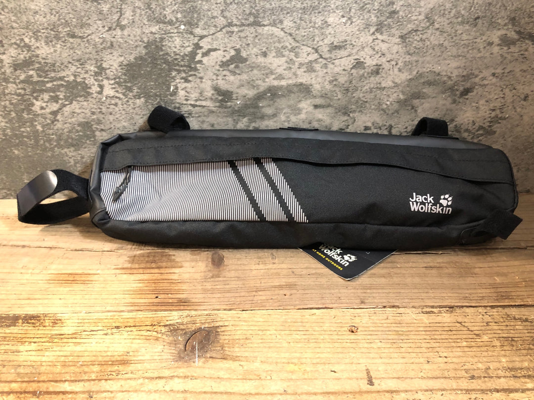 KE577 ジャックウルフスキン Jack Wolfskin トップチューブフレームバッグ ブラック