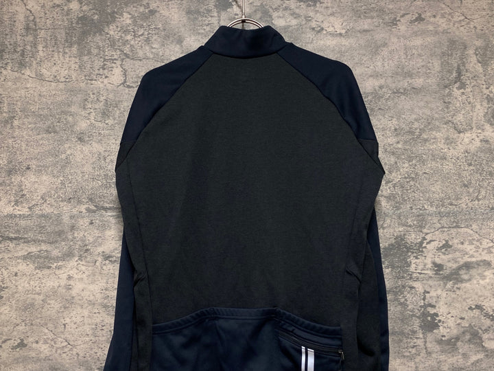 JU201 パールイズミ PEARL iZUMi 長袖 サイクルジャージ 裏起毛 M 黒グレー
