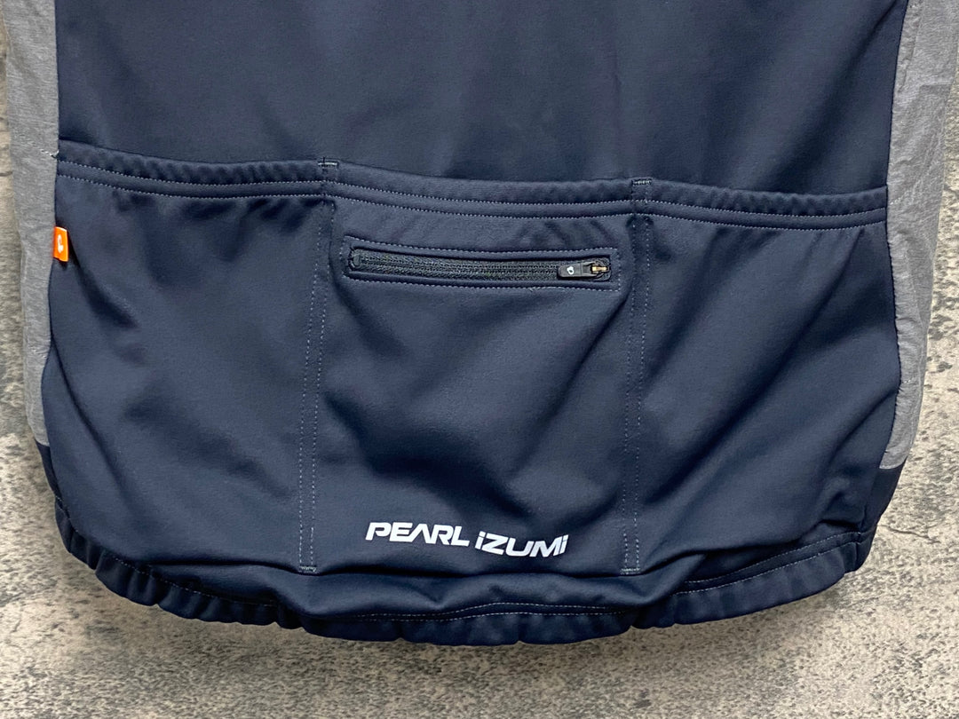 JU176 パールイズミ PEARL iZUMi ジレ サイクルベスト グレー 黒 M