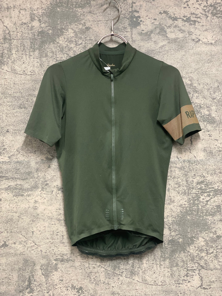 JX037 ラファ Rapha PRO TEAM LIGHTWEIGHT JERSEY 半袖 サイクルジャージ 緑 XS