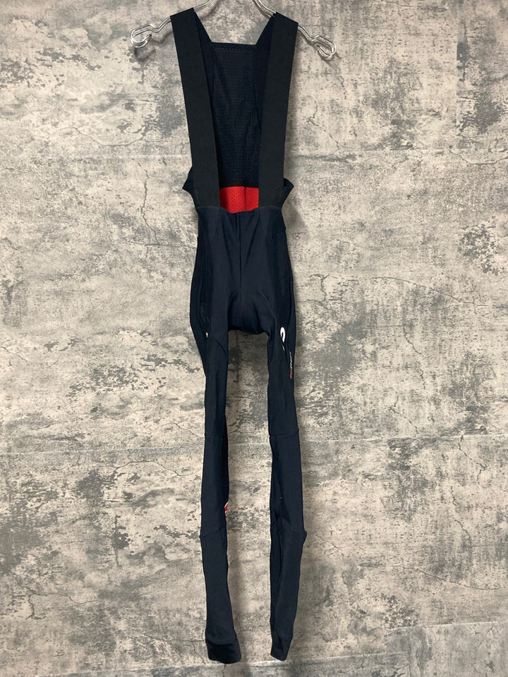JV729 カステリ CASTELLI ロッソコルサ ROSSO CORSA チームイネオス TEAM INEOS ビブタイツ 裏起毛 黒赤 M