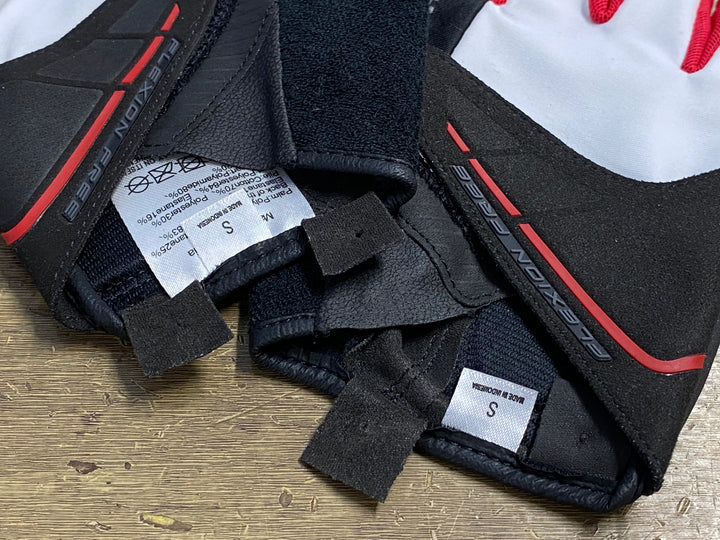 KD059 シマノ SHIMANO 指切 グローブ S 白 赤 S