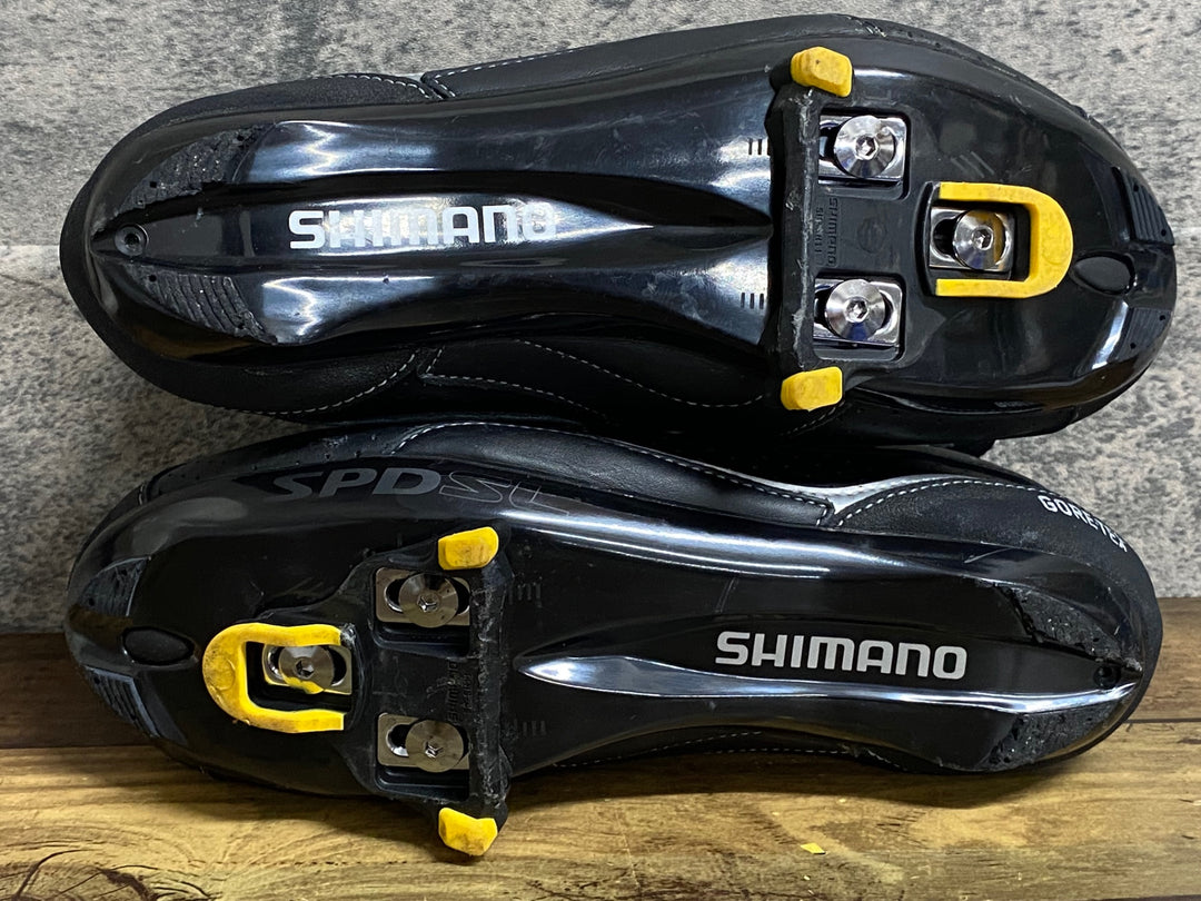 JW858 シマノ SHIMANO SH-RW80 ビンディングシューズ ブーツ SPD SPD-SL EU42 黒