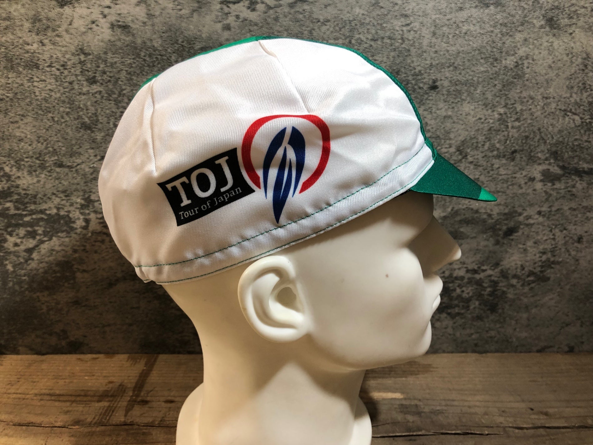 KG233 ルコックスポルティフ le coq sportif サイクルキャップ 緑 M-L